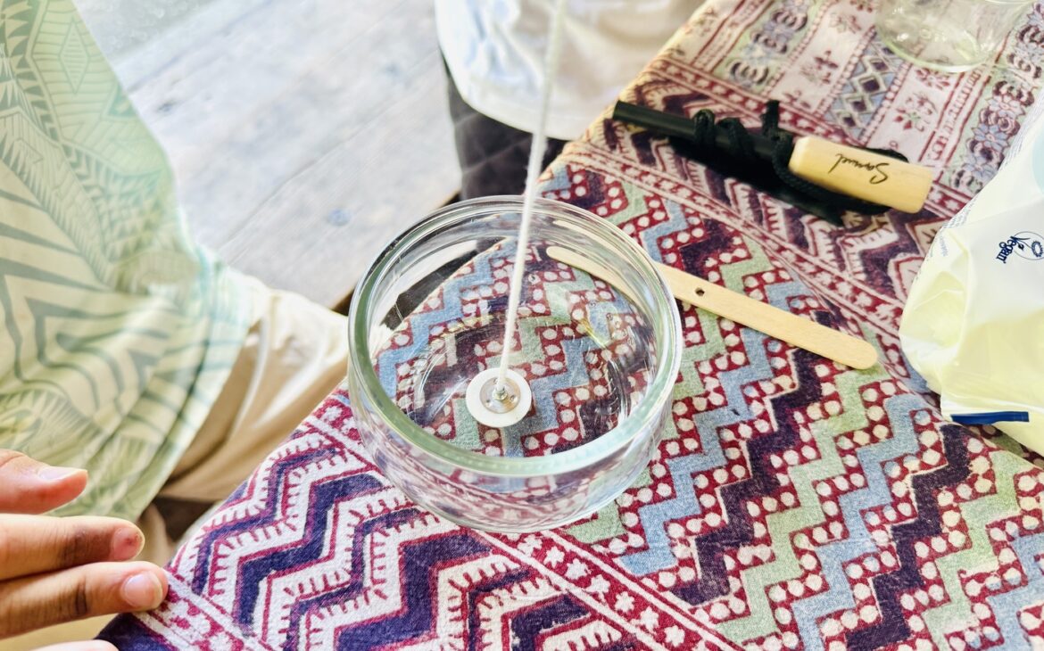 Bastelidee Kindergeburtstag Kerze basteln mit Kindern 6 1170x730 - Bastelidee Kindergeburtstag: Kerzen basteln