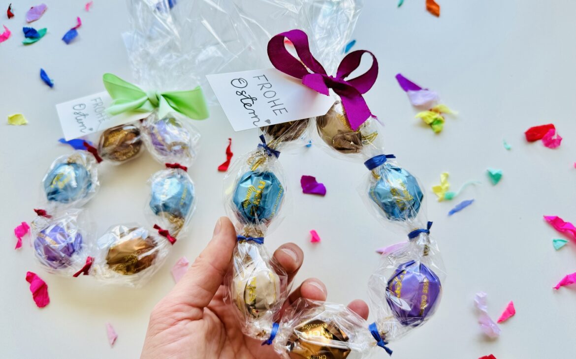 Ostereierkranz basteln 7 1170x730 - DIY Ostereierkranz - Schnelles Ostergeschenk