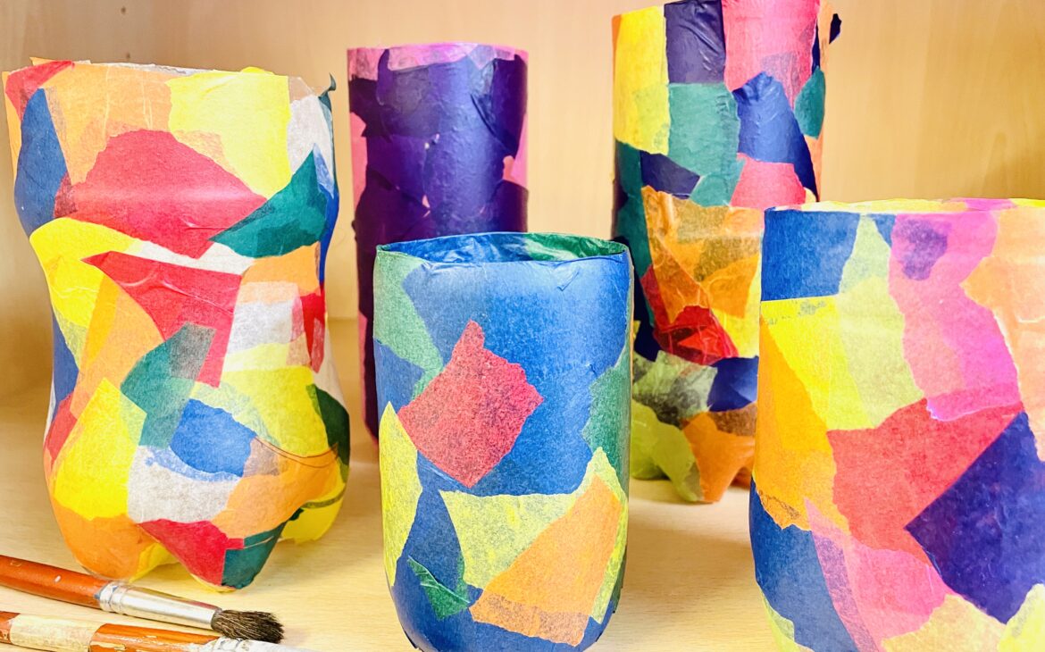 Eulenlaterne Plastikflasche 5 1170x730 - Eulen-Laterne aus Plastikflasche - Laterne für Kleinkinder