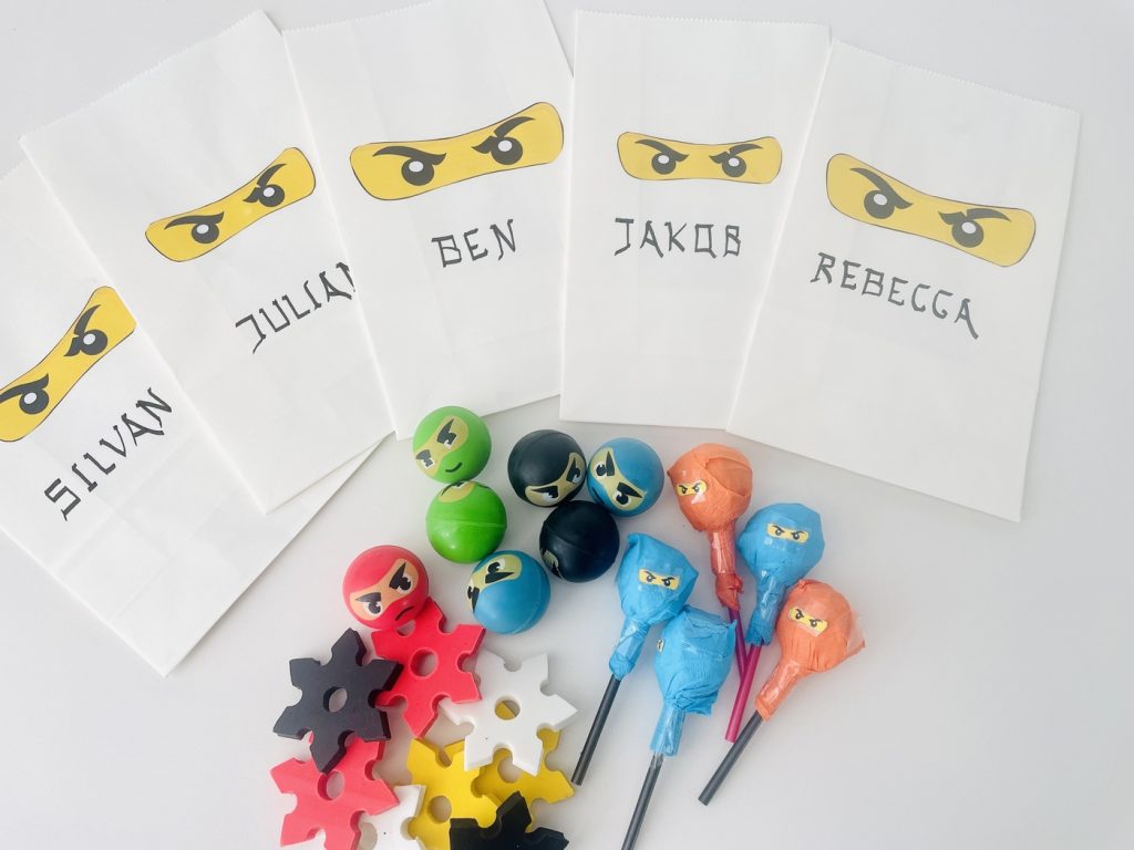 Ninjago Kindergeburtstag Gastgeschenke