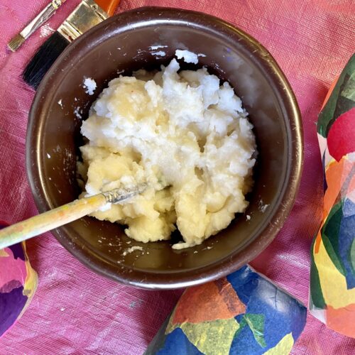 Eulenlaterne Plastikflasche 7 500x500 - Rezept Kleister selber machen