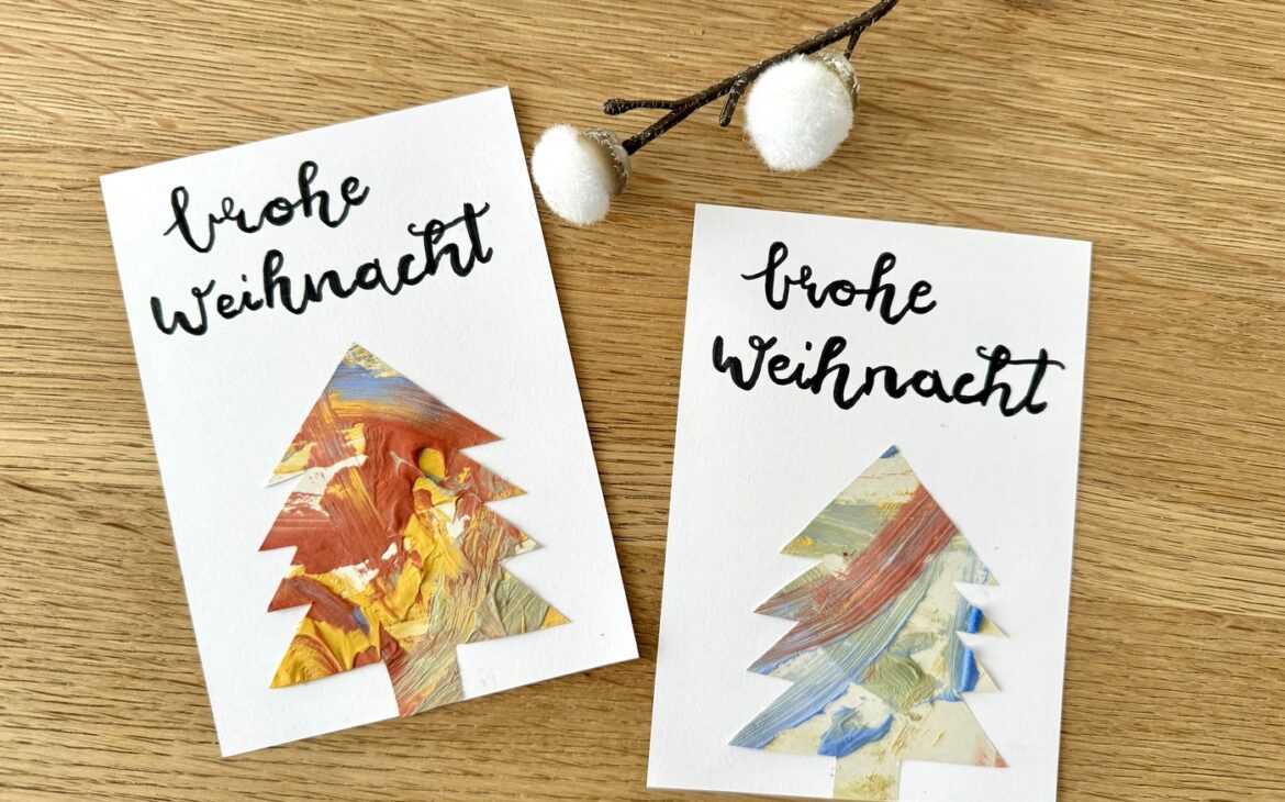 Weihnachtskarten basteln mit Kleinkind: Einfache DIY-Anleitung Weihnachtskarten mit Kleinkind basteln 9 1170x730 - Weihnachtskarten basteln mit Kleinkind: Einfache DIY-Anleitung